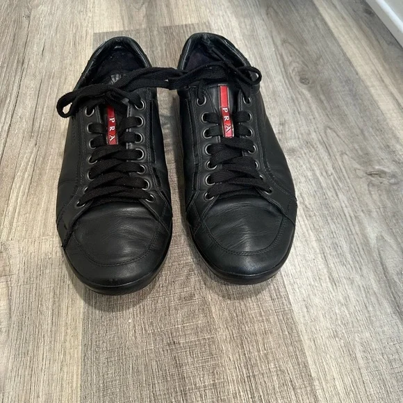 Prada | Shoes | Mens Authentic Prada Shoes Blackred Size 8  display picture 3